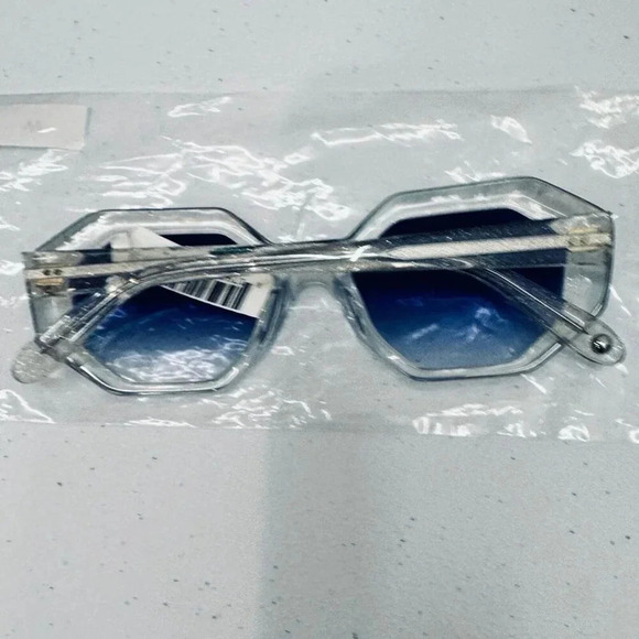 New Garrett Leight Sunglasses Jaqueline Semi Flat Ultra Marine Gradient Luxury - Picture 5 of 13
